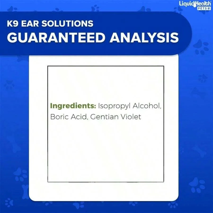 【New style】 Pets K9 Dog Ear Cleaner Wash Solutions - Infection Cleaning Hygiene Treatment Drops Dogs, Canines, Puppies