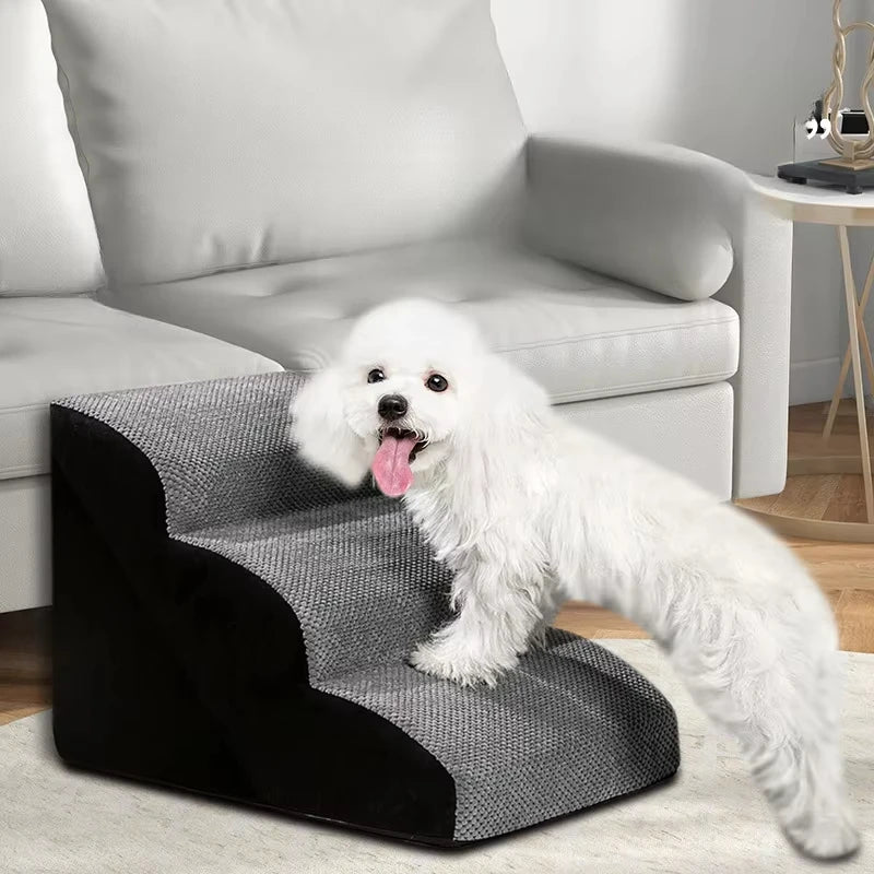 Puppy Stairs Soft Ladder Dogs Pets Sofa Bed Ramp Ramp for Dogs Protecting Pet Joint Safety Stairs Elderly Dog Steps Pet Supplies