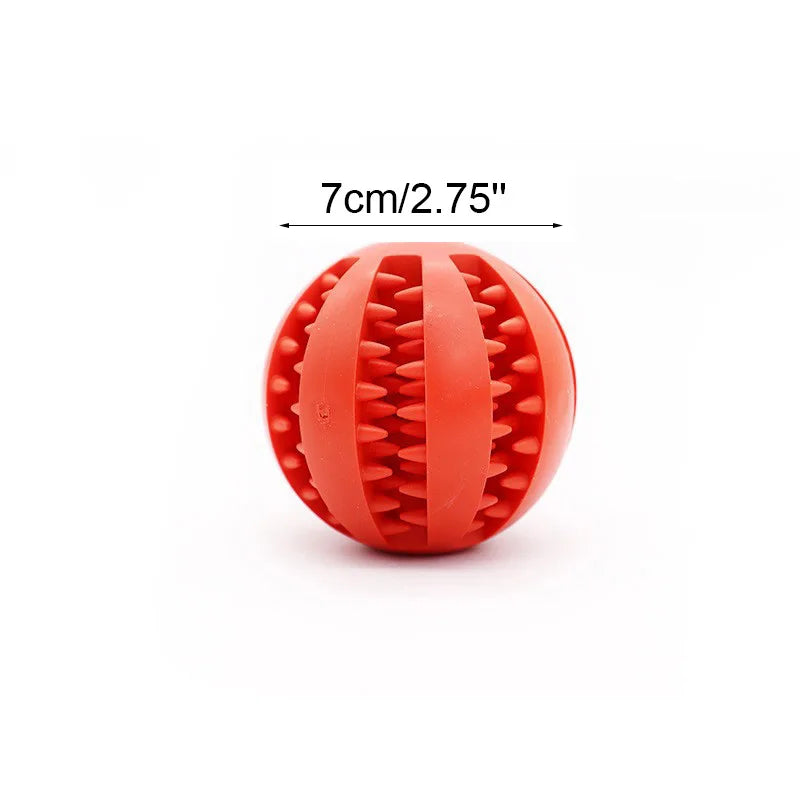 Soft Pet Dog Toys Toy Funny Interactive Elasticity Ball Dog Chew Toy For Dog Tooth Clean Ball Food Extra-tough Rubber Ball Dog